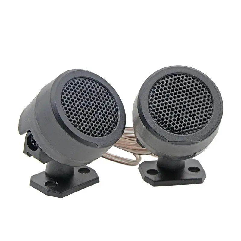 

2 Pair Of 500w Pre-wired Dome Audio System Super Loud Tweeter Speakers For Auto Car Accessories