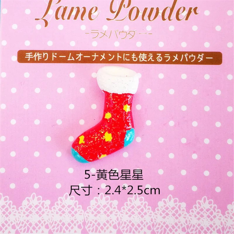 Новые рождественские кабошоны из смолы 10 шт./лот аксессуары с орнаментом на