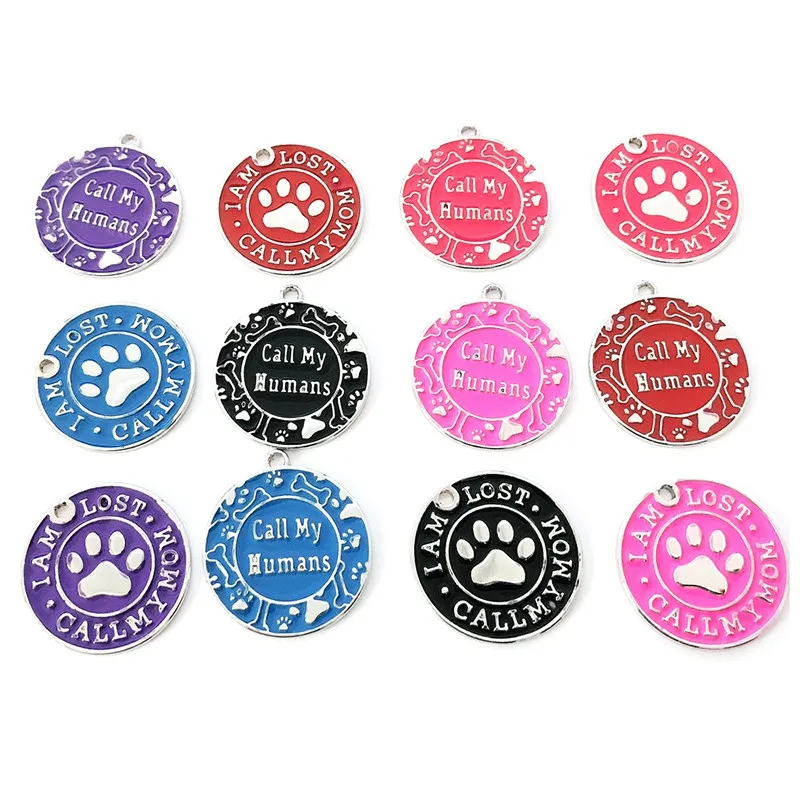 Подвеска для собак с защитой от потери бирка из нержавеющей стали Именные Бирки