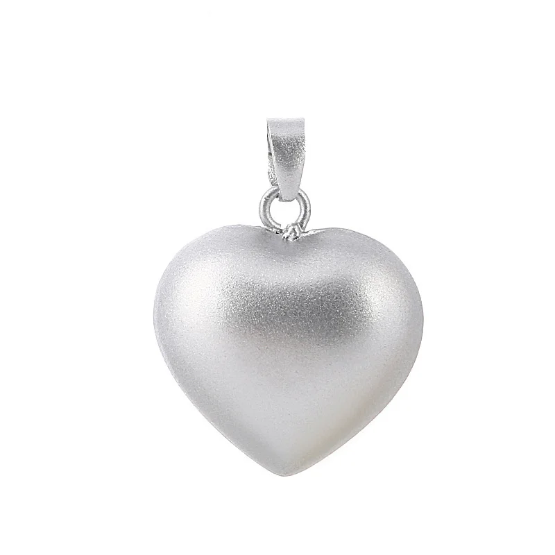 100 см verzilverd heartchain babyBel grossesse mom bola ожерелье звуковая подвеска «любящее сердце» ожерелье