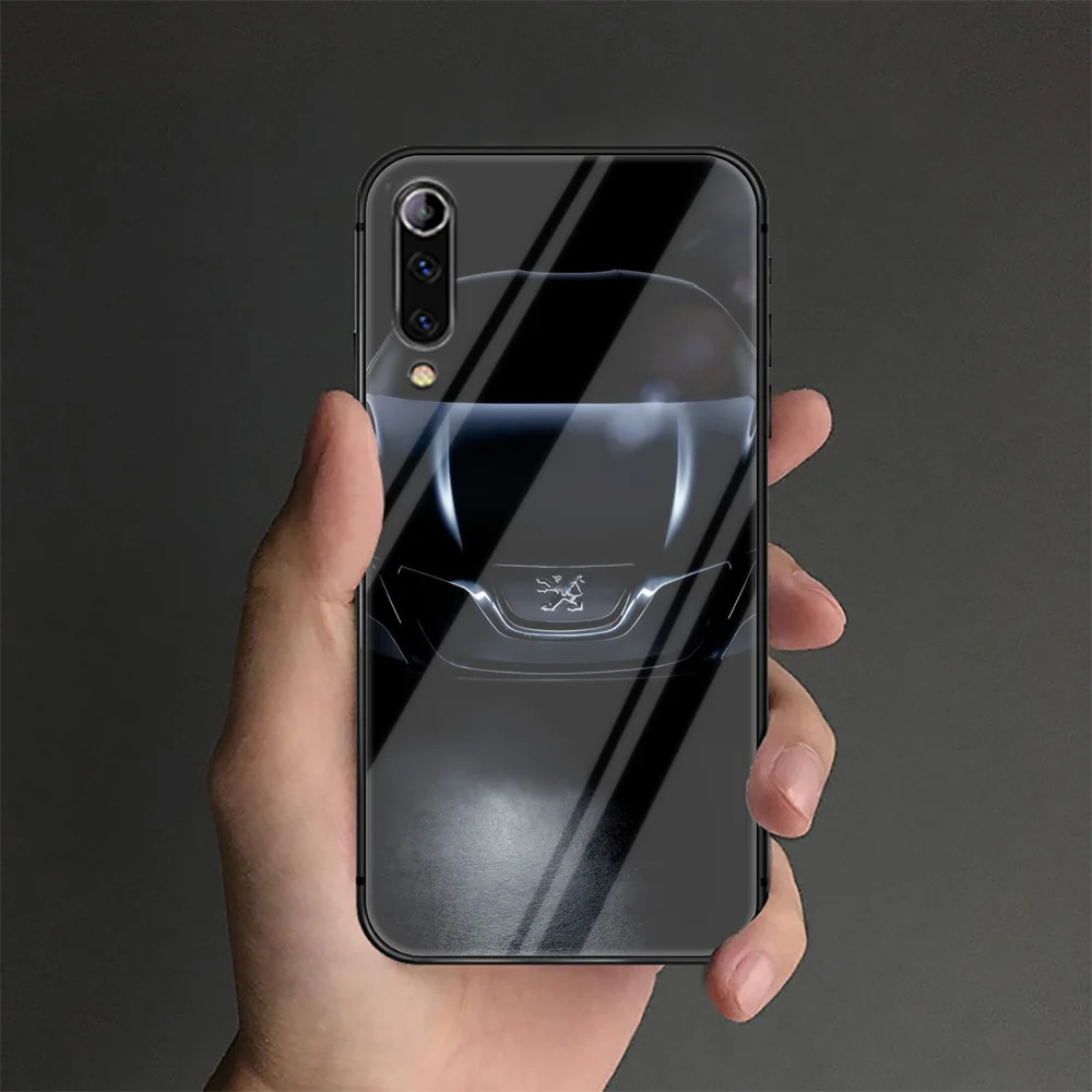 

Car Peugeots Phone Tempered Glass Case Cover For Xiaomi Mi A3 Max3 Note 9 10 I T Pro Lite Ultra Fashion Cell Prime