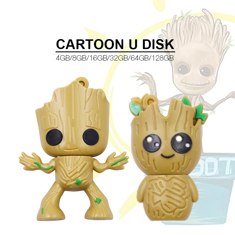 Usb флеш накопитель Marvel Super hero Tree man 4 ГБ 8 16 32 64 128 ГБ|USB флэш-накопители| |