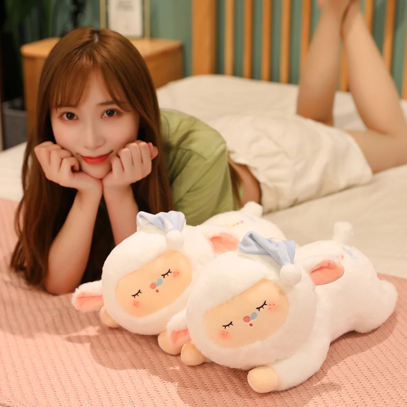 

30/45cm Kawaii Sheep Plush Toys Cute Fully Stuffed Soft Alpaca Pillow Baby Kids Appease Cushion for Girls Birthday Xmas Gifts