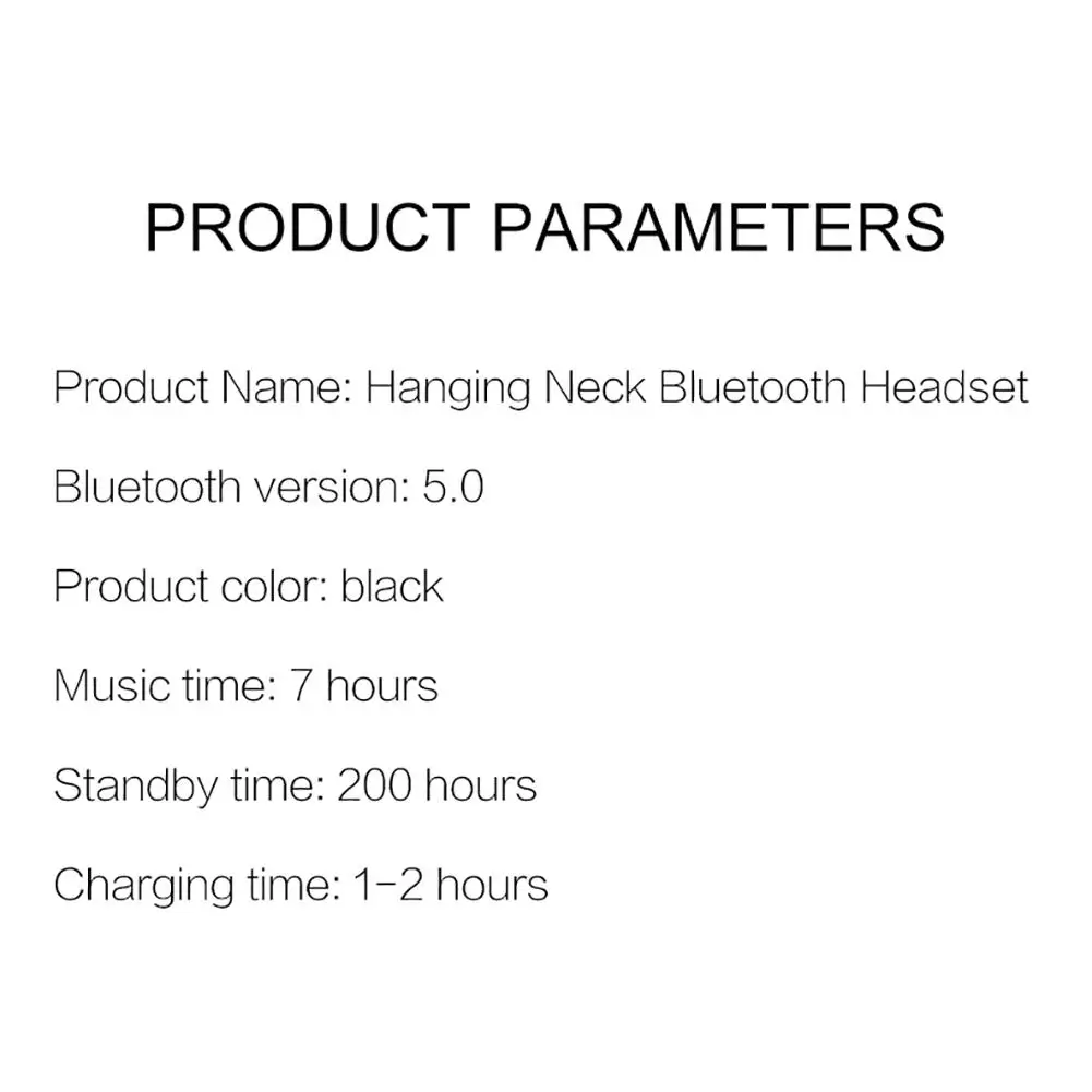 Bluetooth-наушники/bluetooth-гарнитура 5,0 с креплением на шею, водонепроницаемые мини Спортивные Беспроводные наушники/беспроводная гарнитура