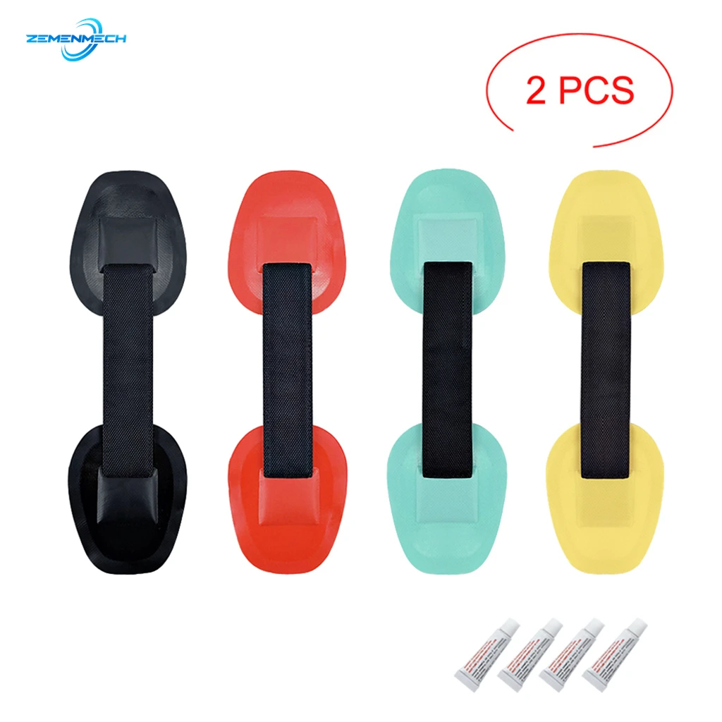 2PCS Marine Accessories PVC Carry Handle Grab Seat Strap Patch Fixed Webbing Boat Kayak Canoe Rubber Dinghy Yacht Accessories