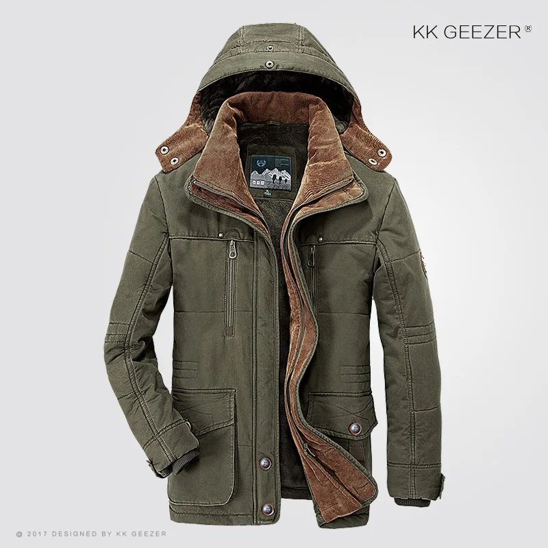 Зимняя мужская куртка 5XL 6XL теплое пальто утолщенное в стиле милитари ветровка