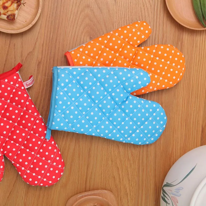 Перчатки в горошек для микроволновки перчатки выпечки устойчивые к ожогу