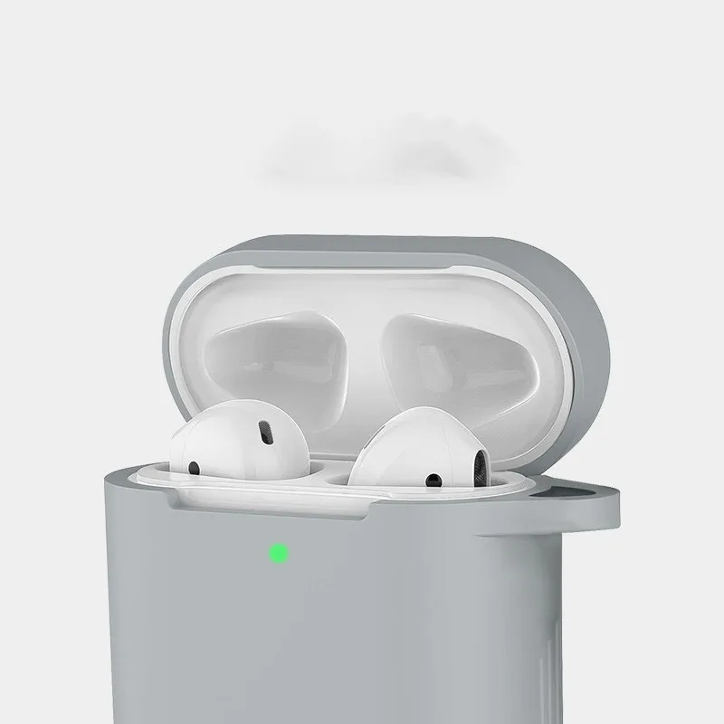 Мягкий силиконовый чехол беспроводные наушники Bluetooth для Apple гарнитура Airpods