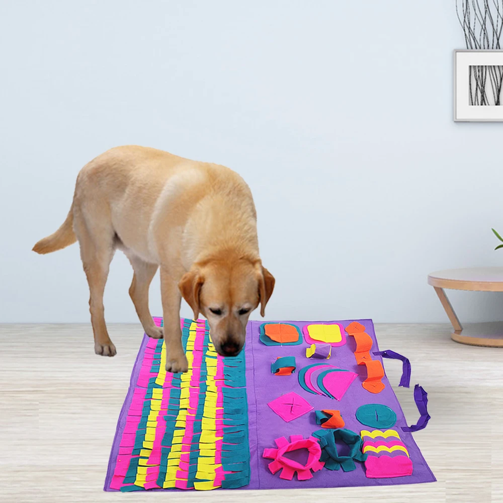 

Pet Mat Cloth Dog Feeding Mat Dog Sniffing Pad Dog Training Mat Tress Release Nose Work Blanket Dog Product Pet Sniffing Mat