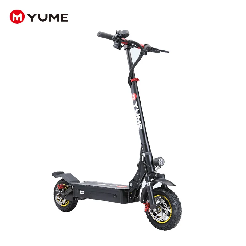 Мощный 1000 Вт задний мотор YUME S10 Электрический скутер 10 дюймов шины для