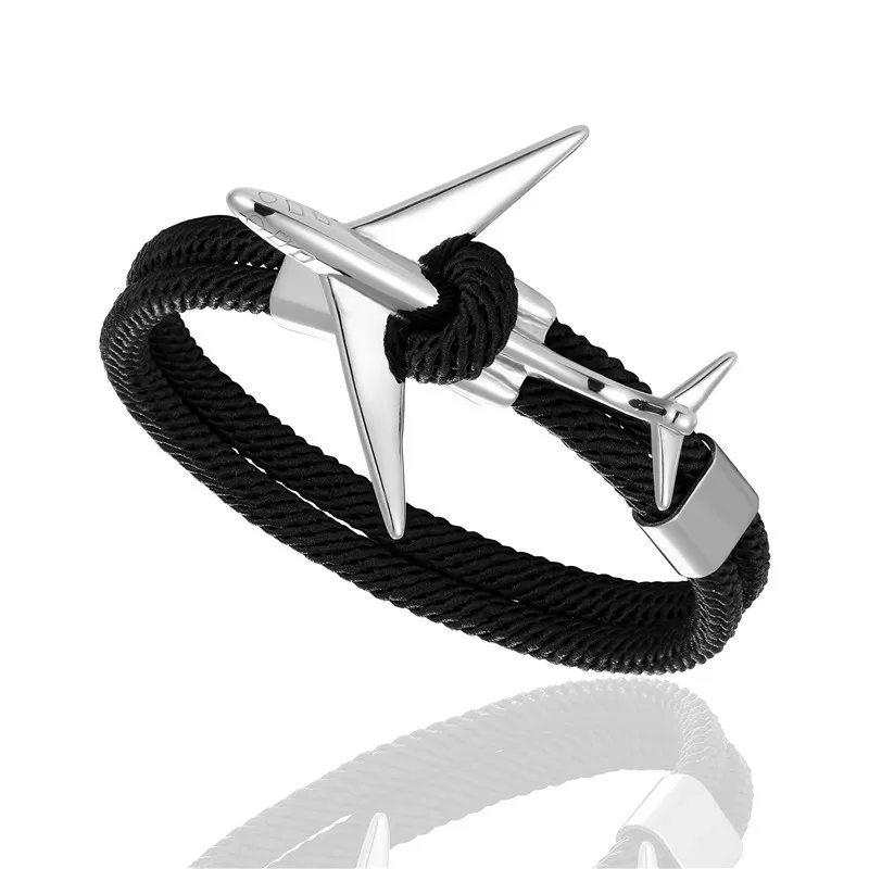 Браслет мужской винтажный многослойный из нержавеющей стали