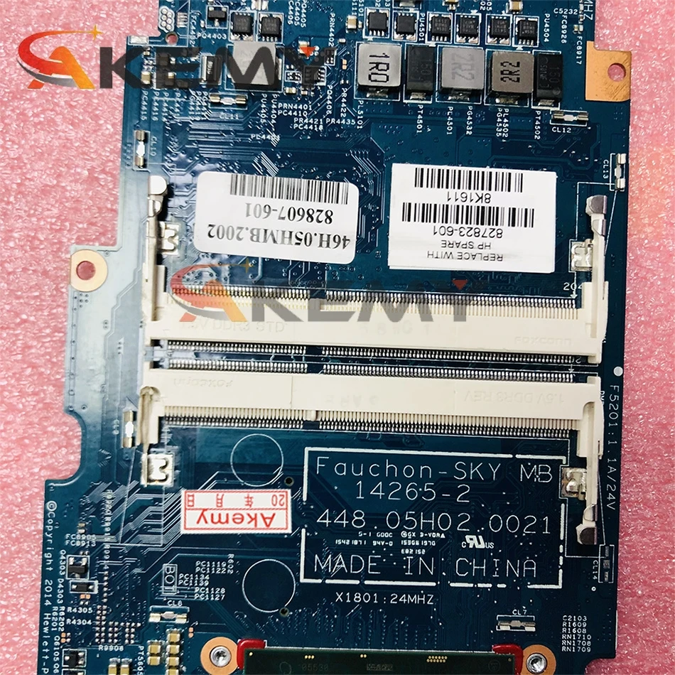 Для HP X360 13-S Laotop материнская плата Процессор I3-6100U 14265-1 14265-2 448.05H03.0021 /0011 100% рабочих