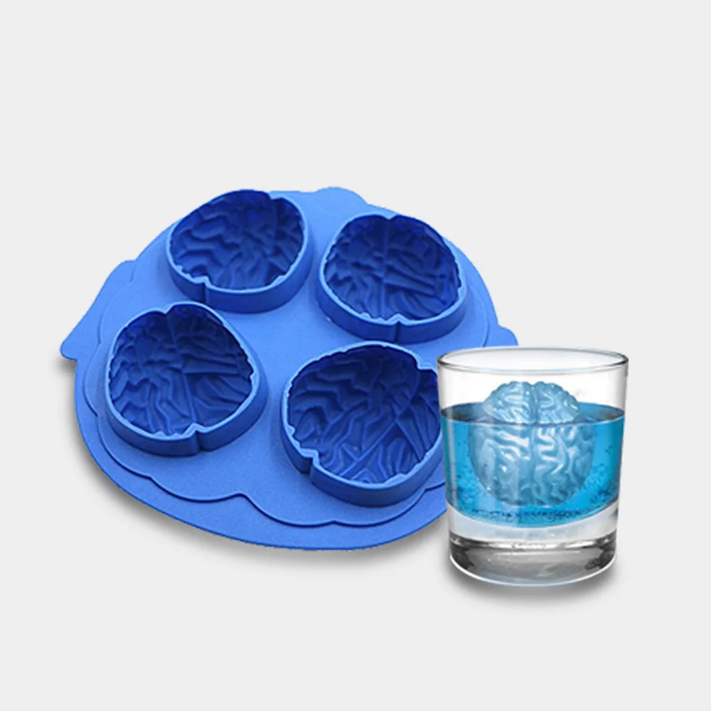 

Креативная силиконовая форма для торта с 4 ячейками, 3D лоток для кубиков льда, Забавный инструмент для изготовления свечи, геля, охлаждения