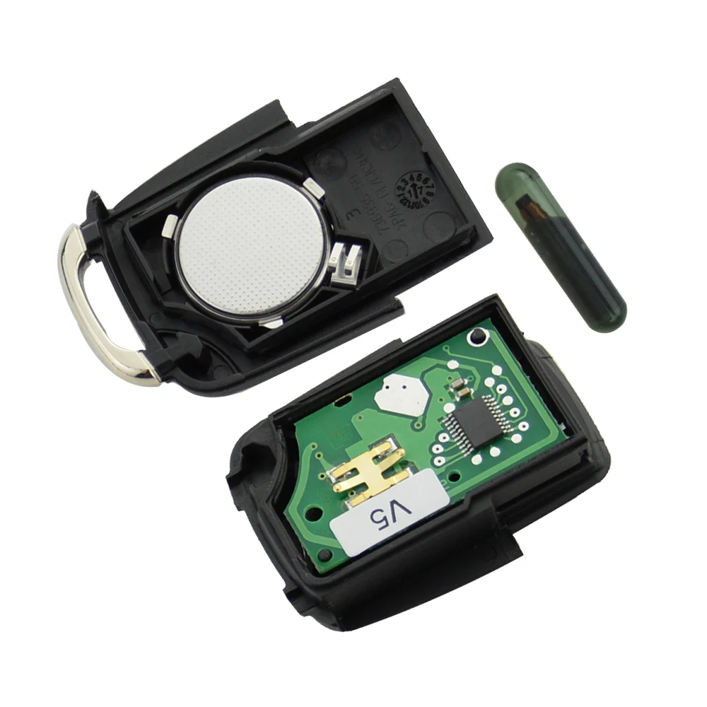 OkeyTech 3 BTN 433 МГц ID48 чип дистанционное управление Автомобильный ключ для VW VOLKSWAGEN CADDY