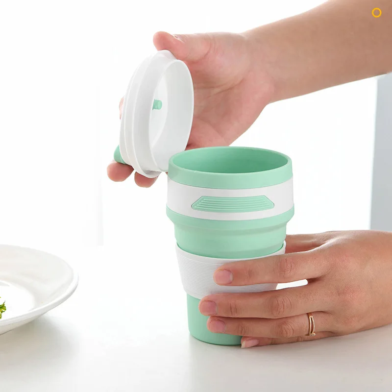 Кофейные кружки телескопическая складная силиконовая чашка для питья