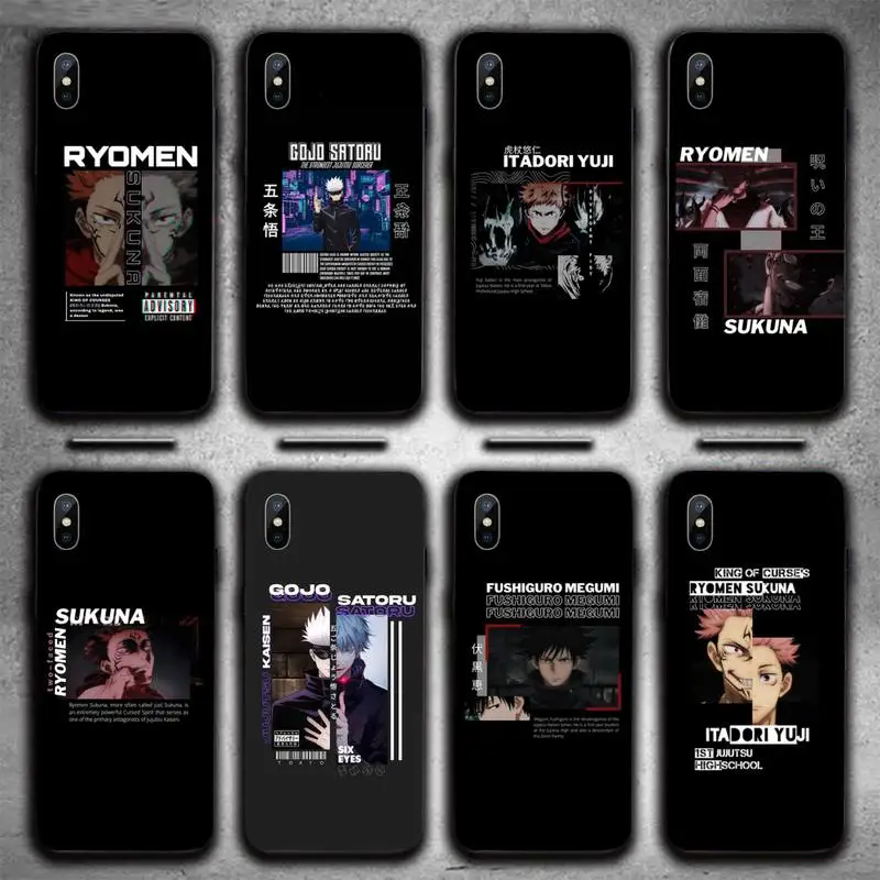 

Jujutsu Kaisen Japan anime Phone Case For iphone 12 11 13 7 8 6 s plus x xs xr pro max mini