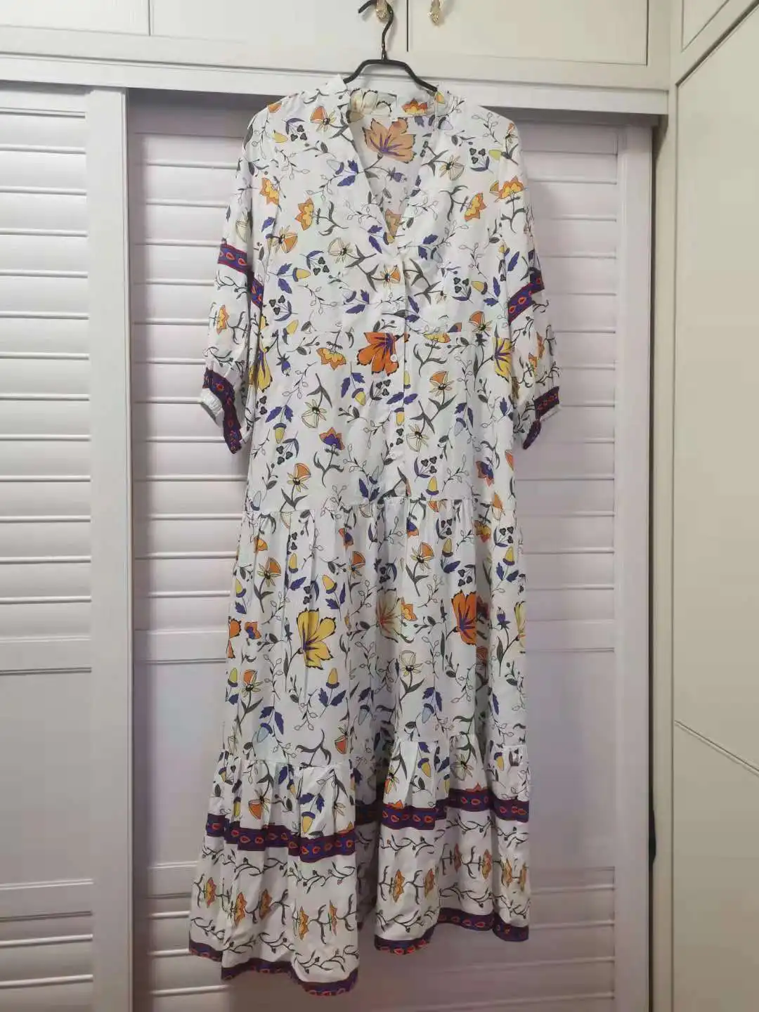 

Floral Print Cotton Maxi Dresses For Women 2021 Maternity Regular Loose Seaside Beach Vestidos Bohemian Long Dress Summer