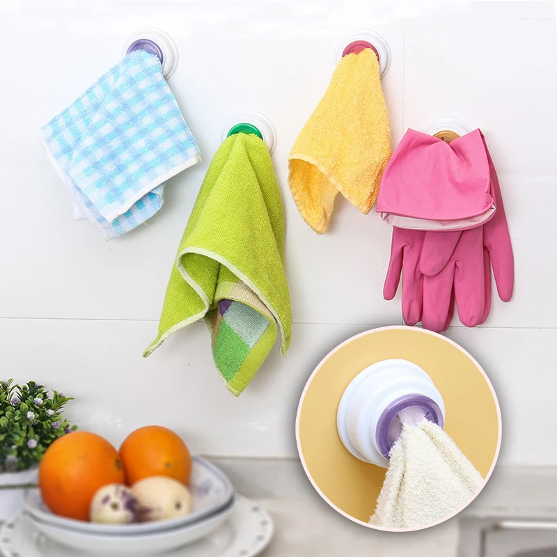 

Kitchen Supplies Hot Wall Shelf Wash Cloth Clip Holder Clip Dishclout Storage Rack Storage Hand Towel Rack Bathroom Accessories