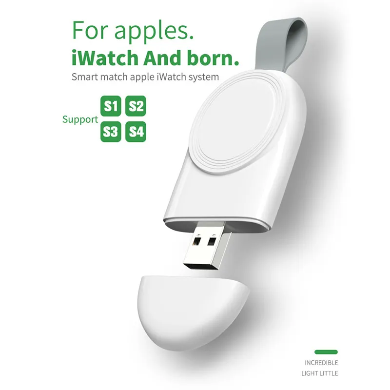 Mini Watch Wireless Charger For Apple IWatch S1/S2/S3/S4 Magnetic Charging Fast USB Dock Adapter | Электроника