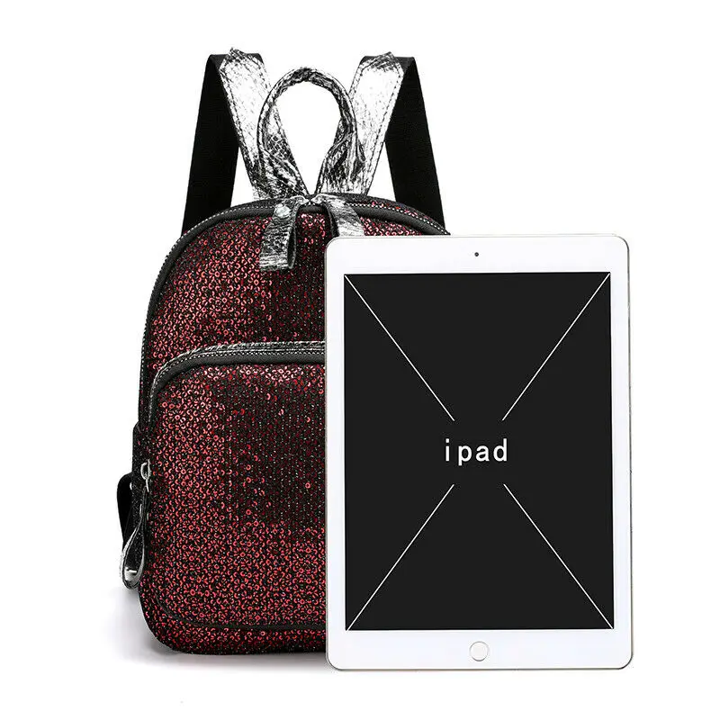 Новый рюкзак с блестками мини школьная сумка на плечо дорожная уличная рюкзаки