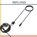 Магнитный зарядный кабель для смарт-часов с магнитной вилкой для 2 контактов на расстоянии 4 мм Черные новые кабели зарядного устройства