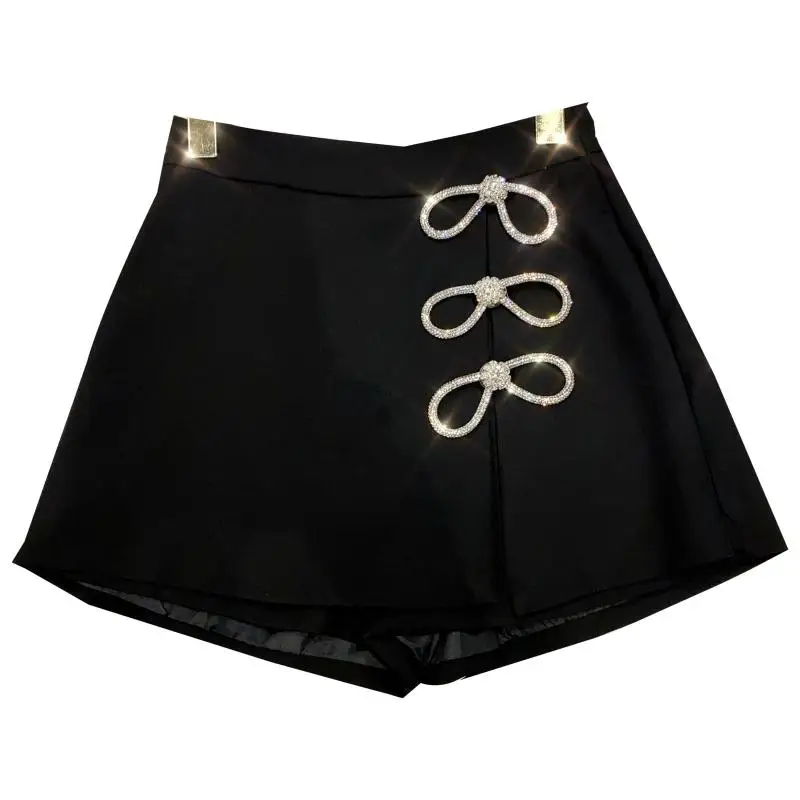

2020 Diamond Skirt Shorts Bow Designer Style Solid Color Three-point Short Hotpants