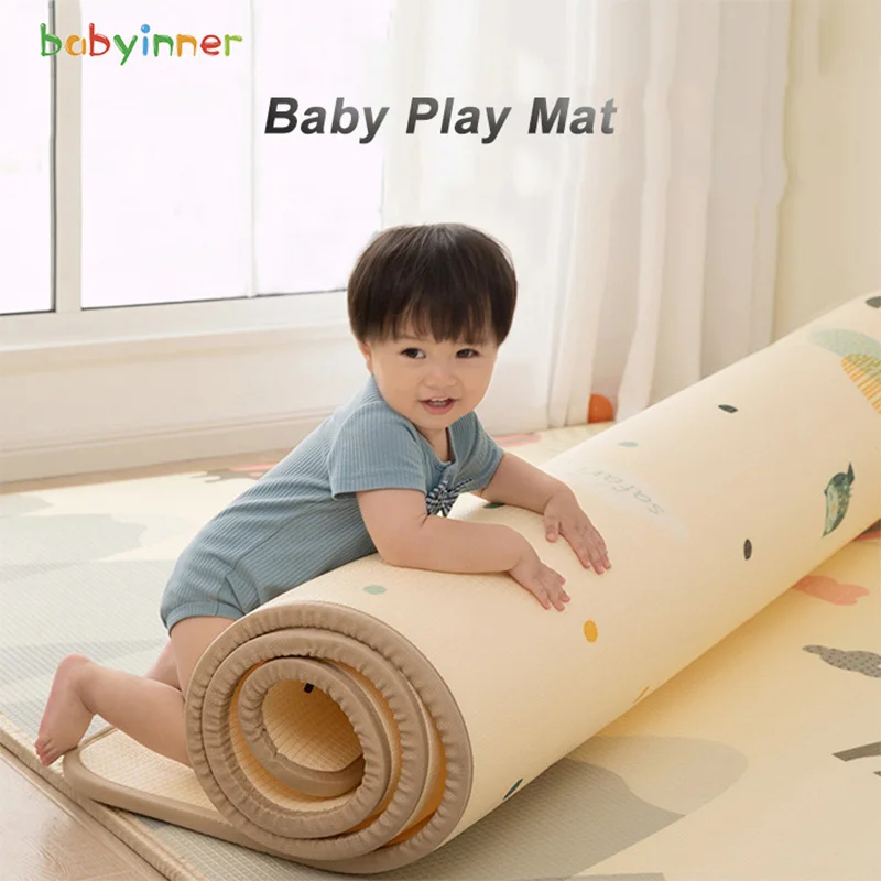 Детский игровой коврик Babyinner толщина 1 5 см двухсторонние игровые коврики детский