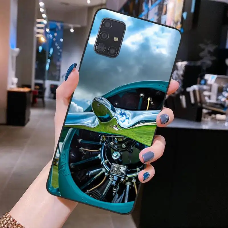 

Vintage Plane Engine aircraft Sunset Phone Case for Samsung S20 plus Ultra S6 S7 edge S8 S9 plus S10 5G lite 2020