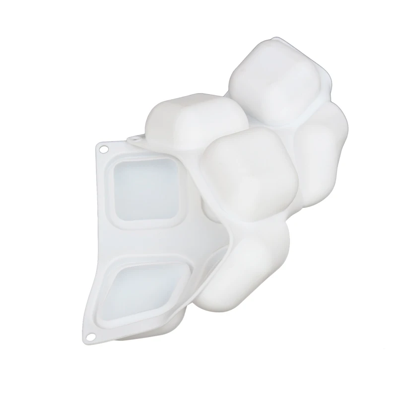 1 шт. Силиконовые 8 полости квадратной формы торта для выпечки Десерт Мороженое