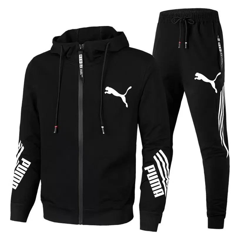 

Fashion Brand New Trend Men's Tracksuits PUMA Zipper Hooded Suits Sportswear Spring and Summer Sets Sweat Suits
