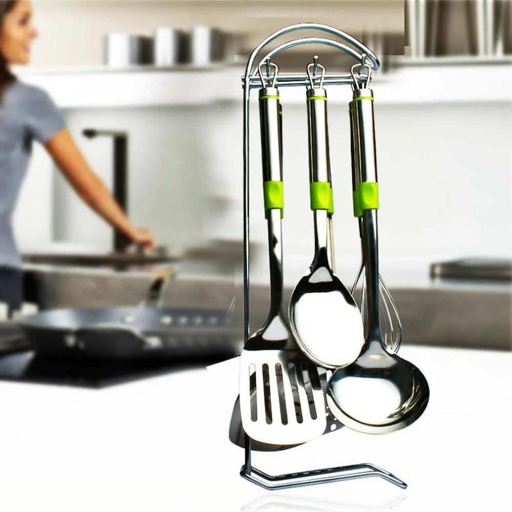 

7 Pieces / Set Stainless Steel Kitchen Shovel Cooking Shovel Spoon Spoon Colander Kitchenware