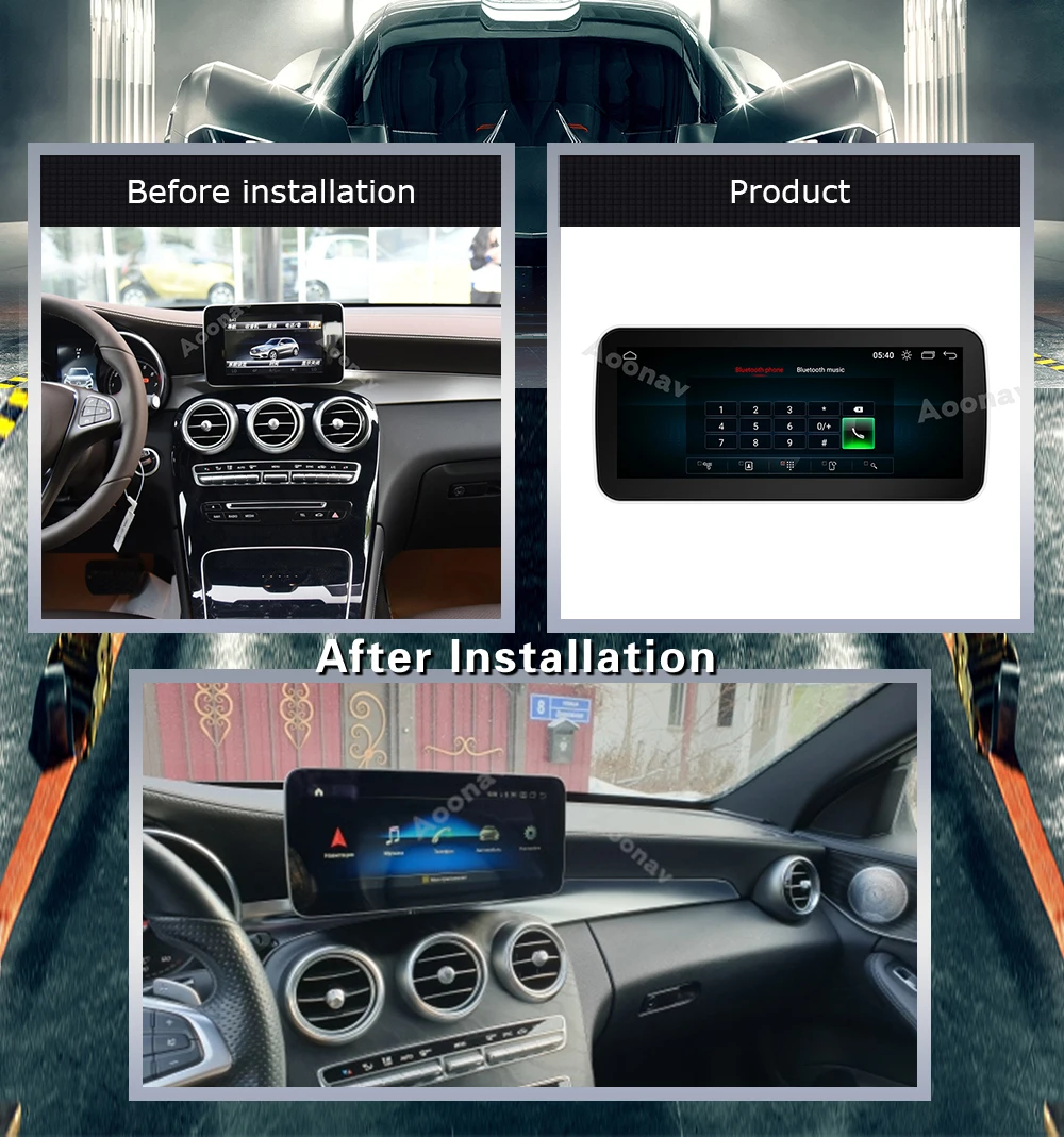 Автомобильный радиоприемник 128 ГБ Android 10 0 Snapdragon 625 GPS для Mercedes Benz C класса GLC W204 W205 X253
