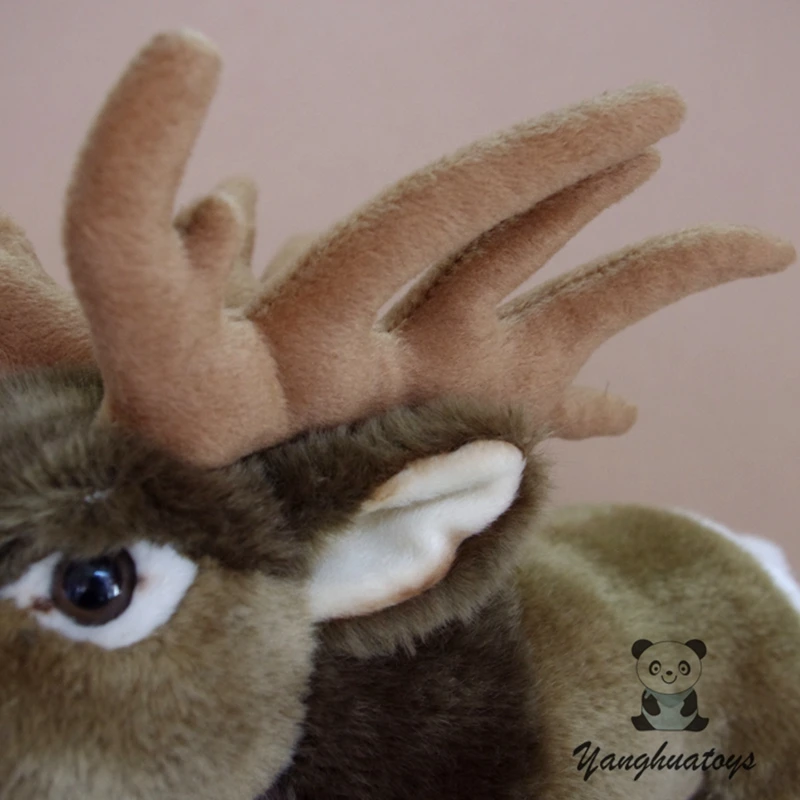 Высокое качество Мягкие животные игрушки настоящая жизнь плюшевый Лось куклы