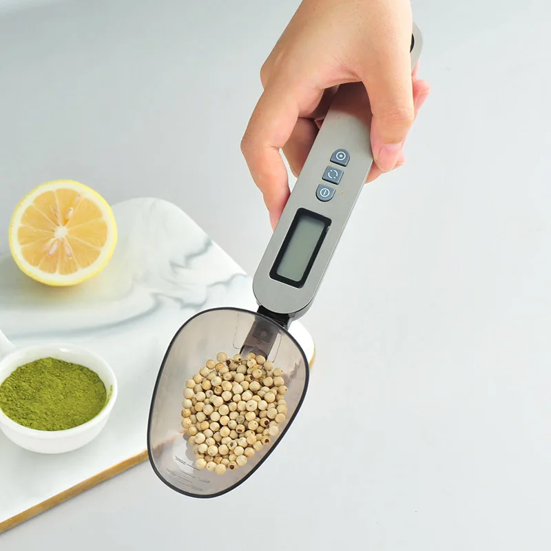 LCD Digital Kitchen Scale Electronic Cooking Food Weight Measuring Spoon Cup 500g 0.1g Coffee Tea Sugar Spoon Scale Kitchen Tool