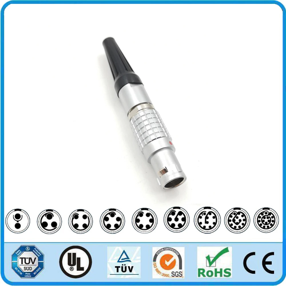 Разъем LEMO FGI 1B 2 3 4 5 6 7 8 10 14 16 контактный кабель с разъемом папа двойной ключ 150