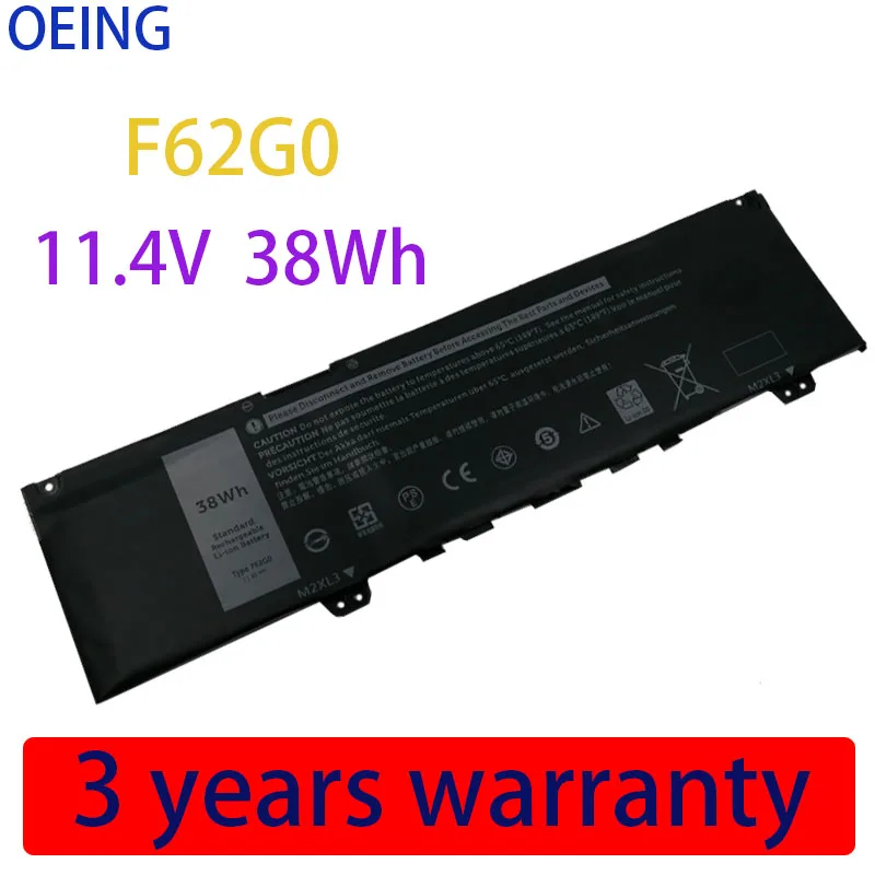 

11.4V 38WH F62G0 ORIGINAL Laptop Battery For DELL Inspiron 13 5370 7370 7373 7380 7386 Vostro 5370 RPJC3 39DY5