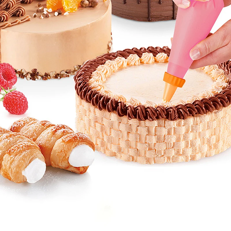 

23Pcs/Set Pastry Nozzles 4Colors Food Grade PP Fondant Decor Kitchen Gadgets Multi Purpose Cookies Supplies