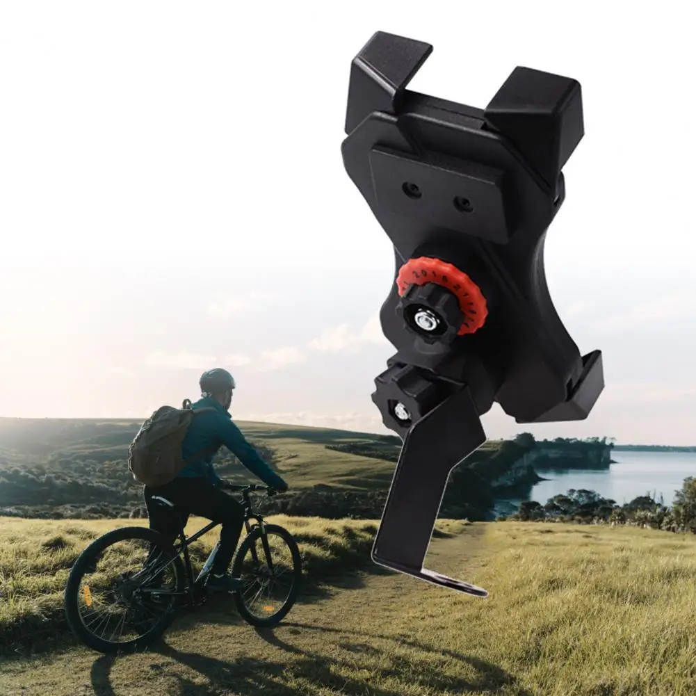

Phone Holder Wide Application Shock-proof Convenient Rearview Mirror Four Side Lock Phone Mount for Motorcycle