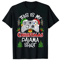 this is my christmas pajama santa hat gamer video game games t shirt customized products best seller