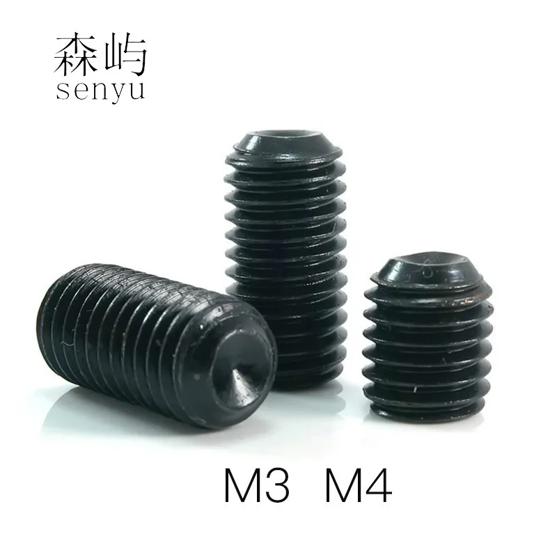 LUHUICHANG 50 шт. M3 M4 12 9 легированная сталь метрическая резьба чашки точка Grub Винты
