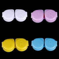 double contact lenses box contact lens case for travel kit holder container contact lenses tweezers wholesale candy color