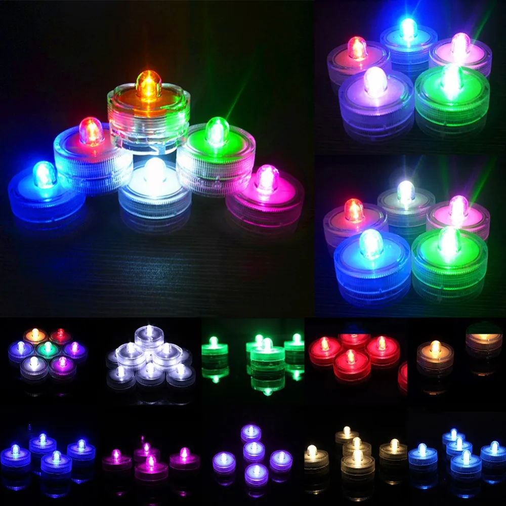 

Night Lights Multicolor LED Candle Lamp Creative Night Light Battery Powered Safety Waterproof Decor Free shipping