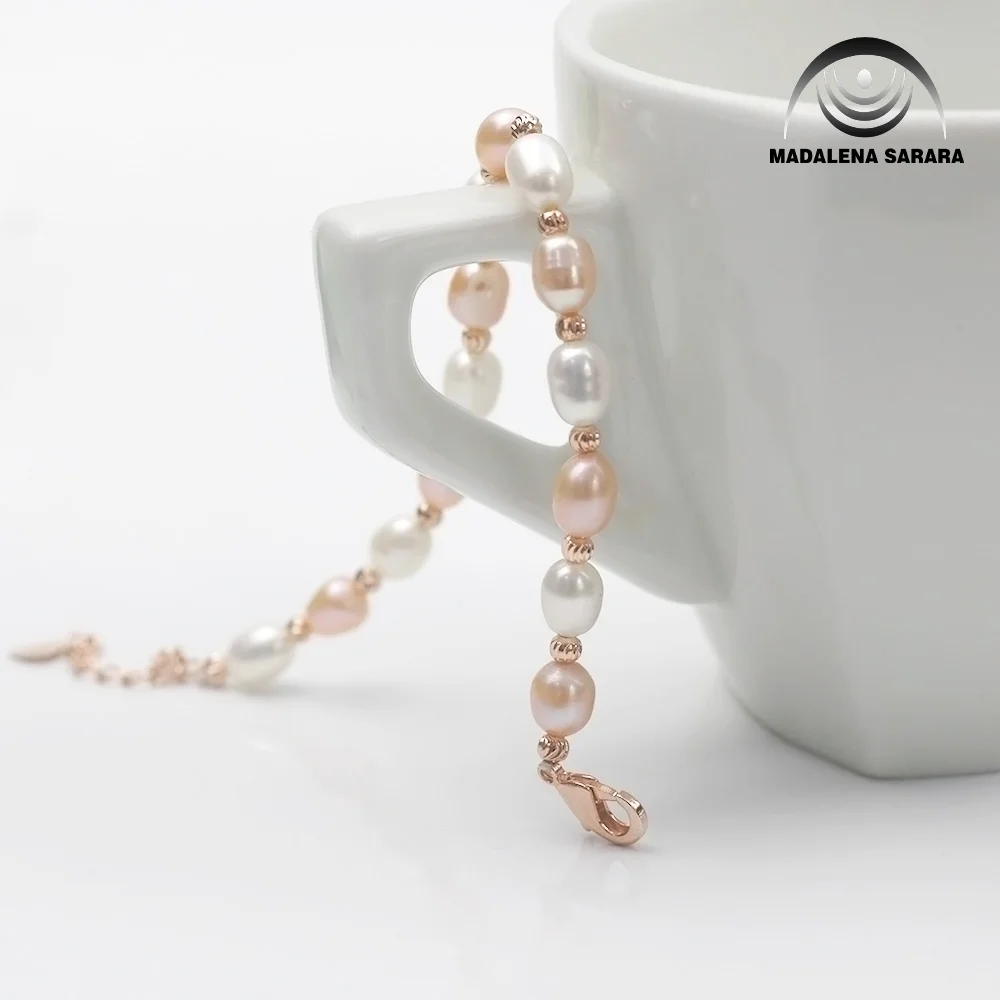 Браслет для девочек из пресноводного жемчуга с бусинами 4-5 мм | Украшения и