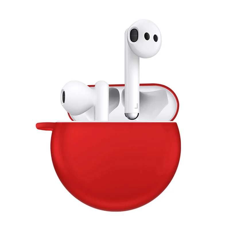 Силиконовый чехол для huawei Freebuds 3, беспроводной зарядный чехол, силиконовый защитный чехол с кольцом-держателем, 40NOV21
