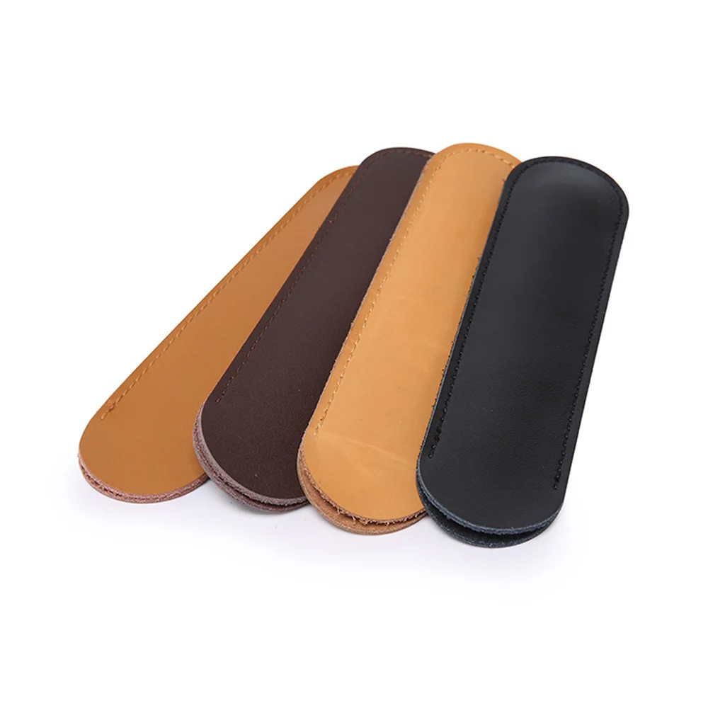 Сумка для карандашей из воловьей кожи простой вместительный кожаный чехол