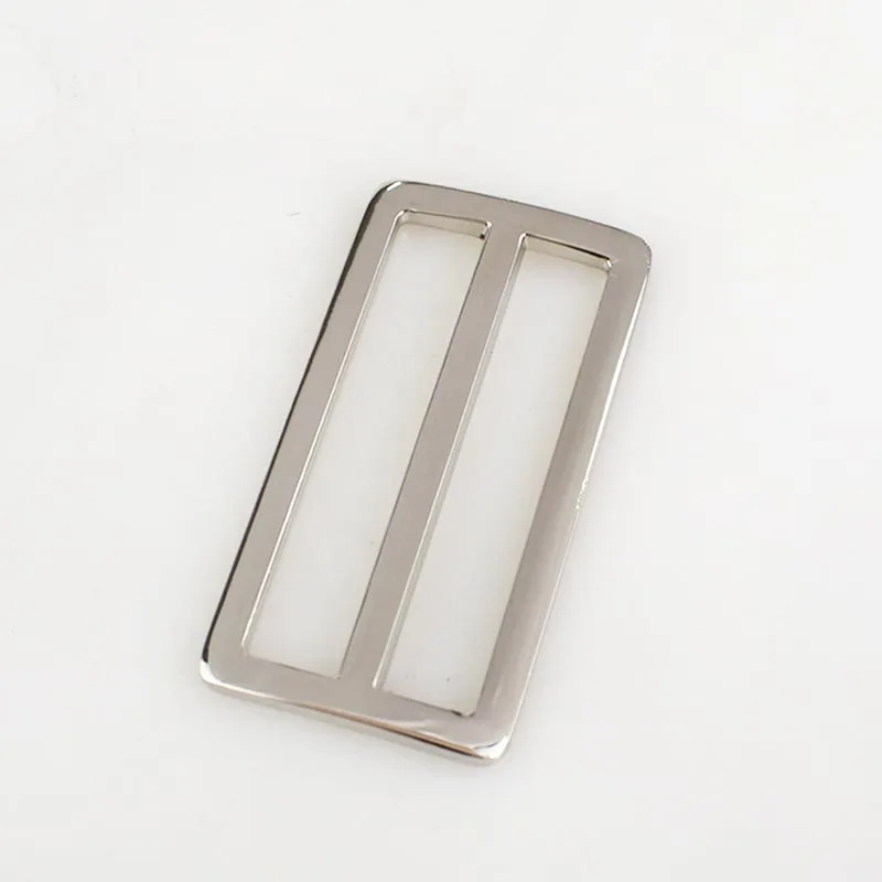 silver 5/10 шт. Meetee 50 мм металлический Tri Glide регулировать пряжки кольцо в виде буквы D ремень квадратной петли DIY рюкзаки, обуви, сумок и лямки швейные принадлежности - Цвет: silver