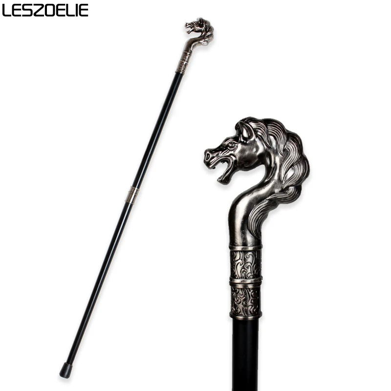 Роскошная трость с головой лошади для мужчин 2019 вечерние трости Для Прогулок