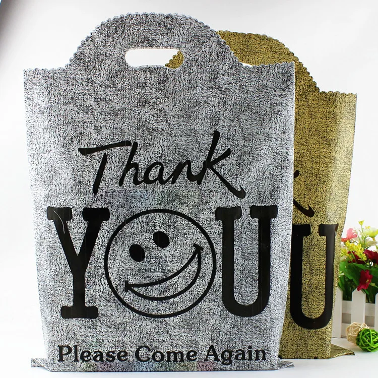 30*40 см большой бутик одежды Подарочный упаковочный пакет спасибо пластиковый