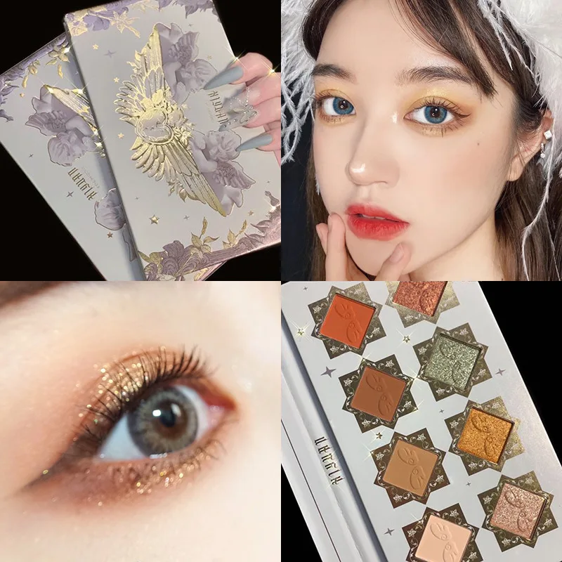 

8 Colors Charming Angel Eyeshadow Platte Matte Shimmer Palette Long Lasting Mineral Powder Eye Shadow Makeup Cosmetic Kit