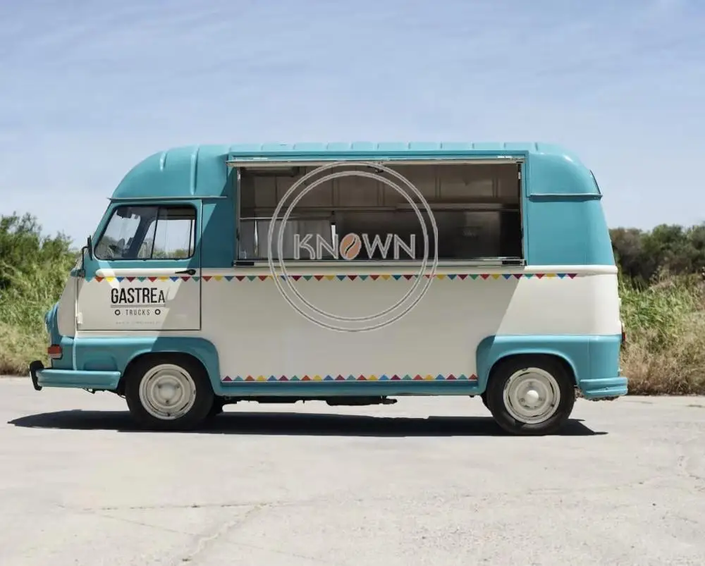 Новый дизайн быстрый Еда грузовик 4 колеса передвижной Кухня тележка для